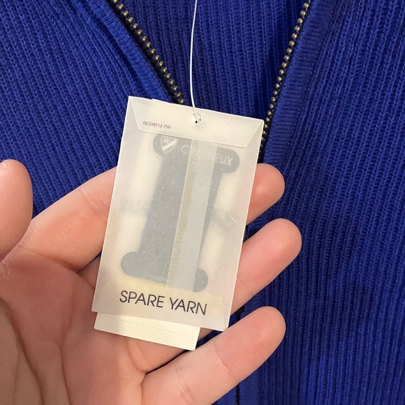 100% Cotton Cremieux Classics Men's Sweater Vest Washable NWT Full Zip LARGE - Picture 2 of 8